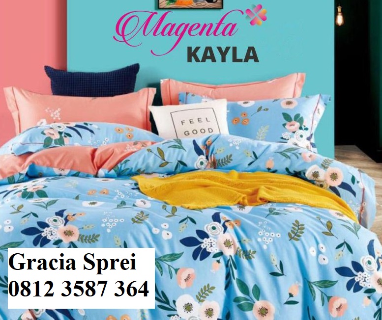 <p>Sprei Katun Magenta Kayla dengan harga yang ter